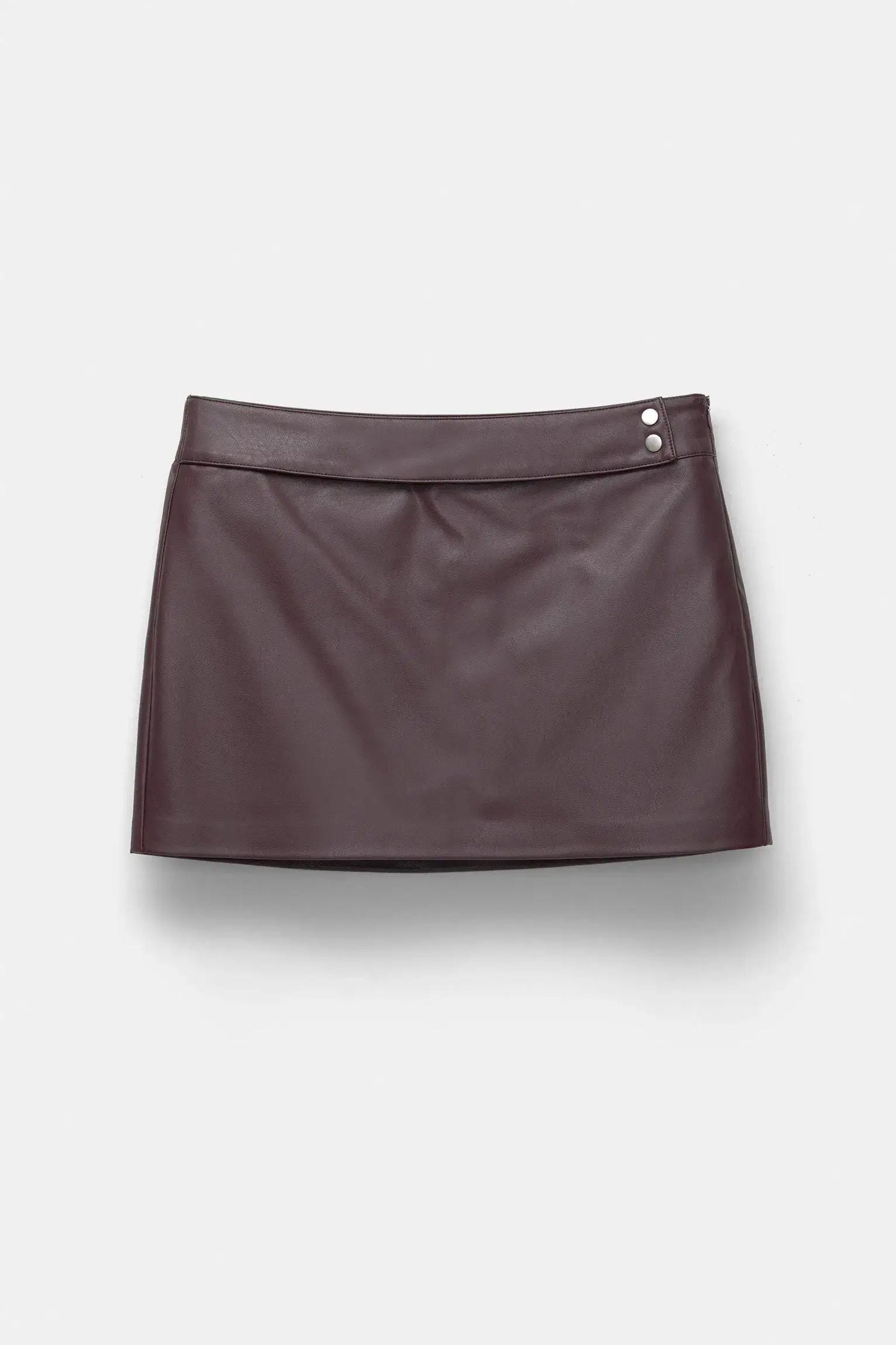 FAUX LEATHER MINI SKIRT