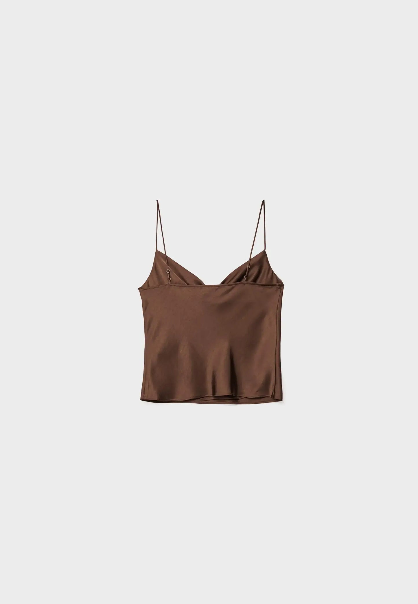 STRAPPY SATIN TOP