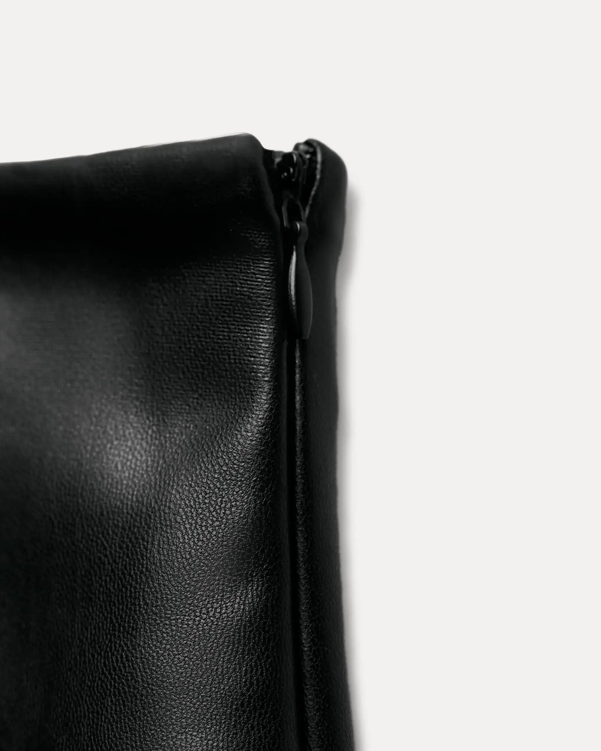 ASYMMETRIC FAUX LEATHER SKORT