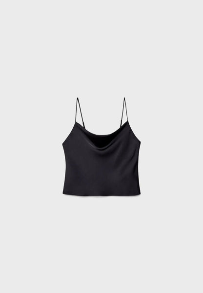 STRAPPY SATIN TOP