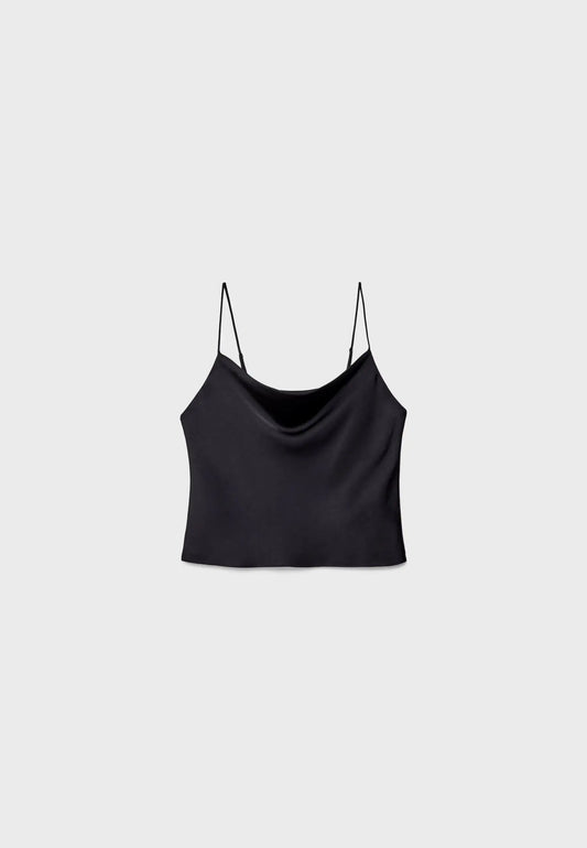 STRAPPY SATIN TOP