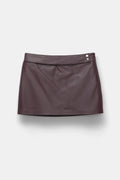 FAUX LEATHER MINI SKIRT