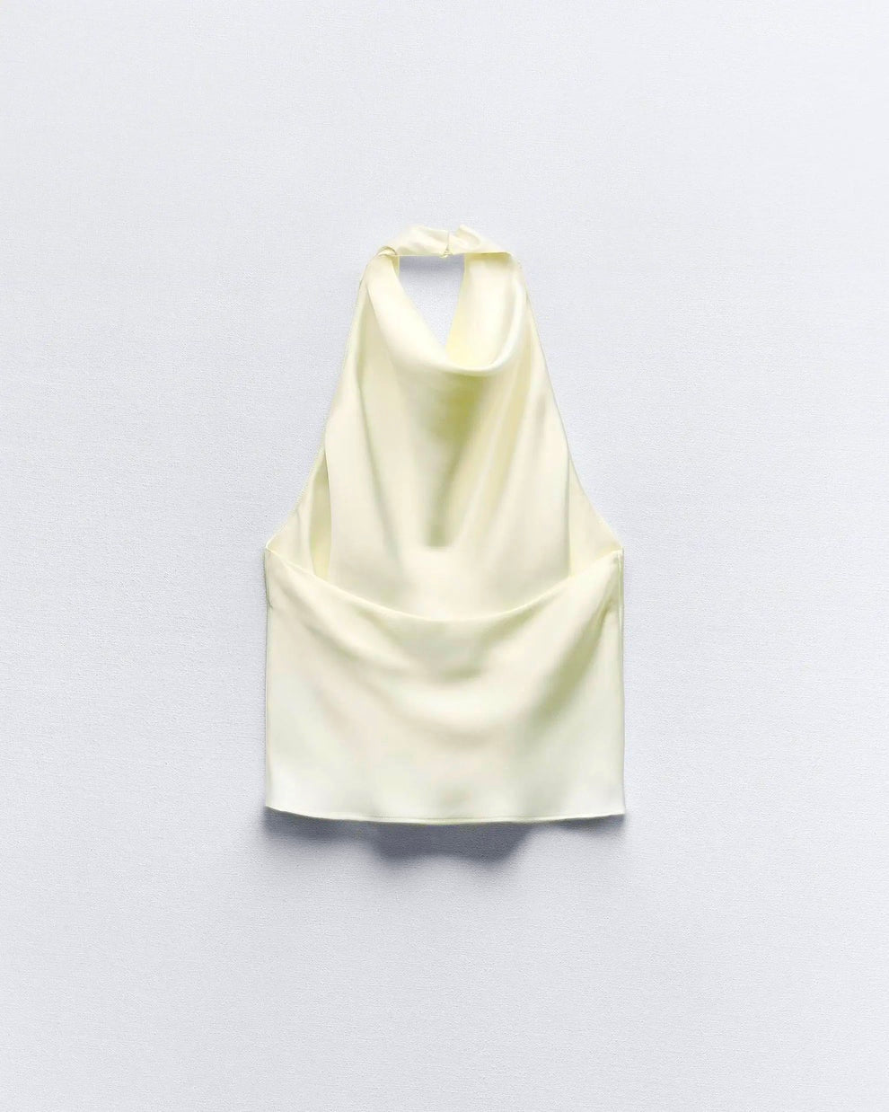 SATIN HALTER TOP