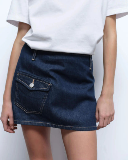 DENIM MINI SKIRT