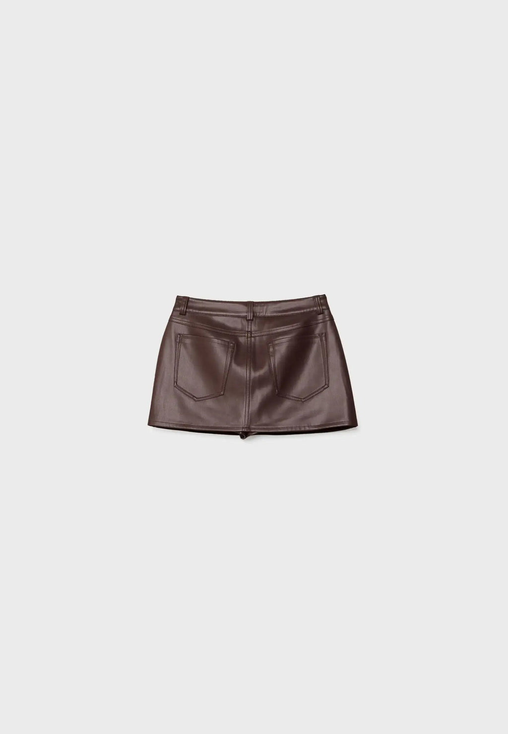 FAUX LEATHER SKORT
